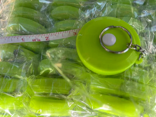 40pcs/pack Retractable 60" Tape Measures with keychain $1/pcs
